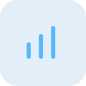 Aspire360 blue line graph or chart icon