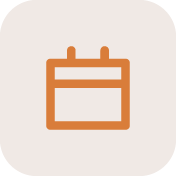 Aspire360 orange calendar date icon