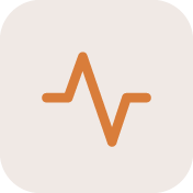 Aspire360 orange line graph icon