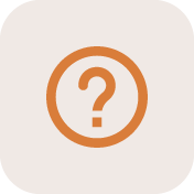 Aspire360 orange question mark in circle icon