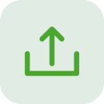 Aspire360 green upload course icon
