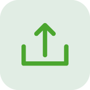Aspire360 green upload course icon