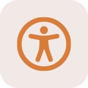 Aspire360 accessibility orange icon